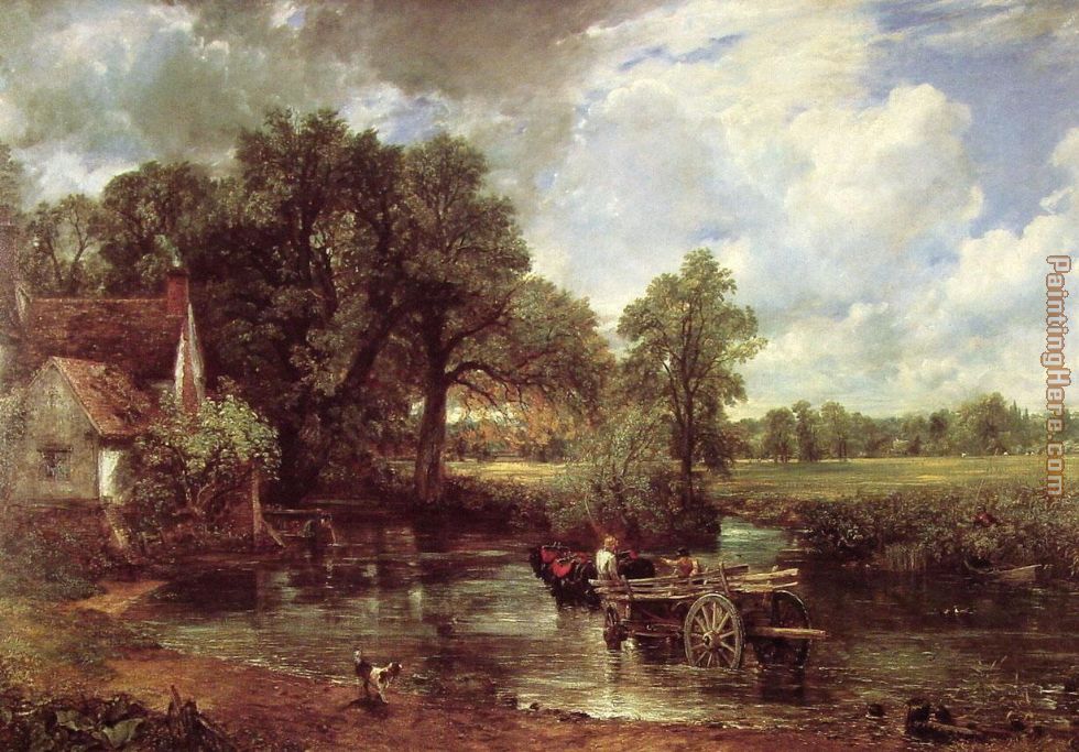The Haywain 1821 painting - John Constable The Haywain 1821 art painting